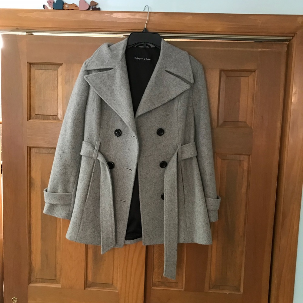 Gray pea coat